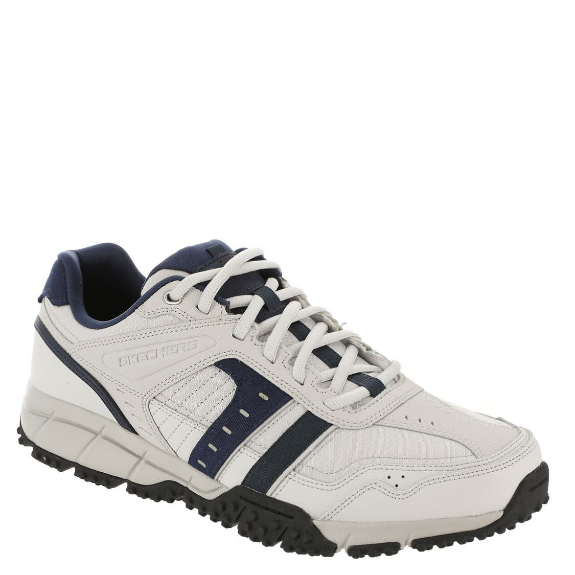 Skechers Men's Hike Wide Fit Trail Walk Shoes Gray Mesh Sport Memory foam 237735
