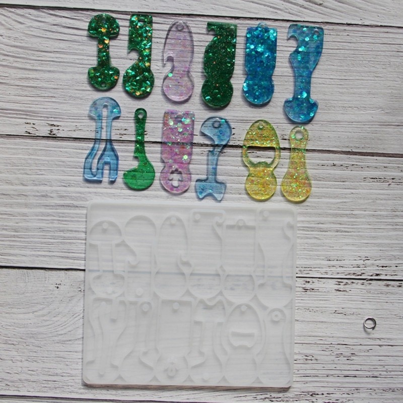 Long Time Use Washable Silicone Mould for Handcraft Trolley Tokens Keyrings