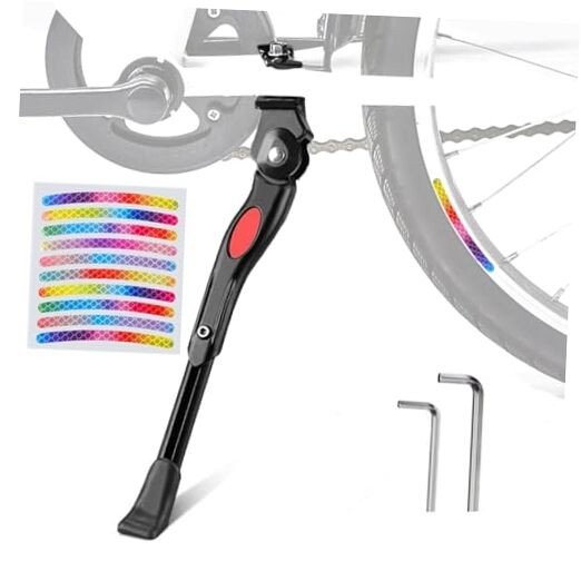 Bike Kickstand Aluminum Adjustable Bicycle Cycling Center Bracket Stand for