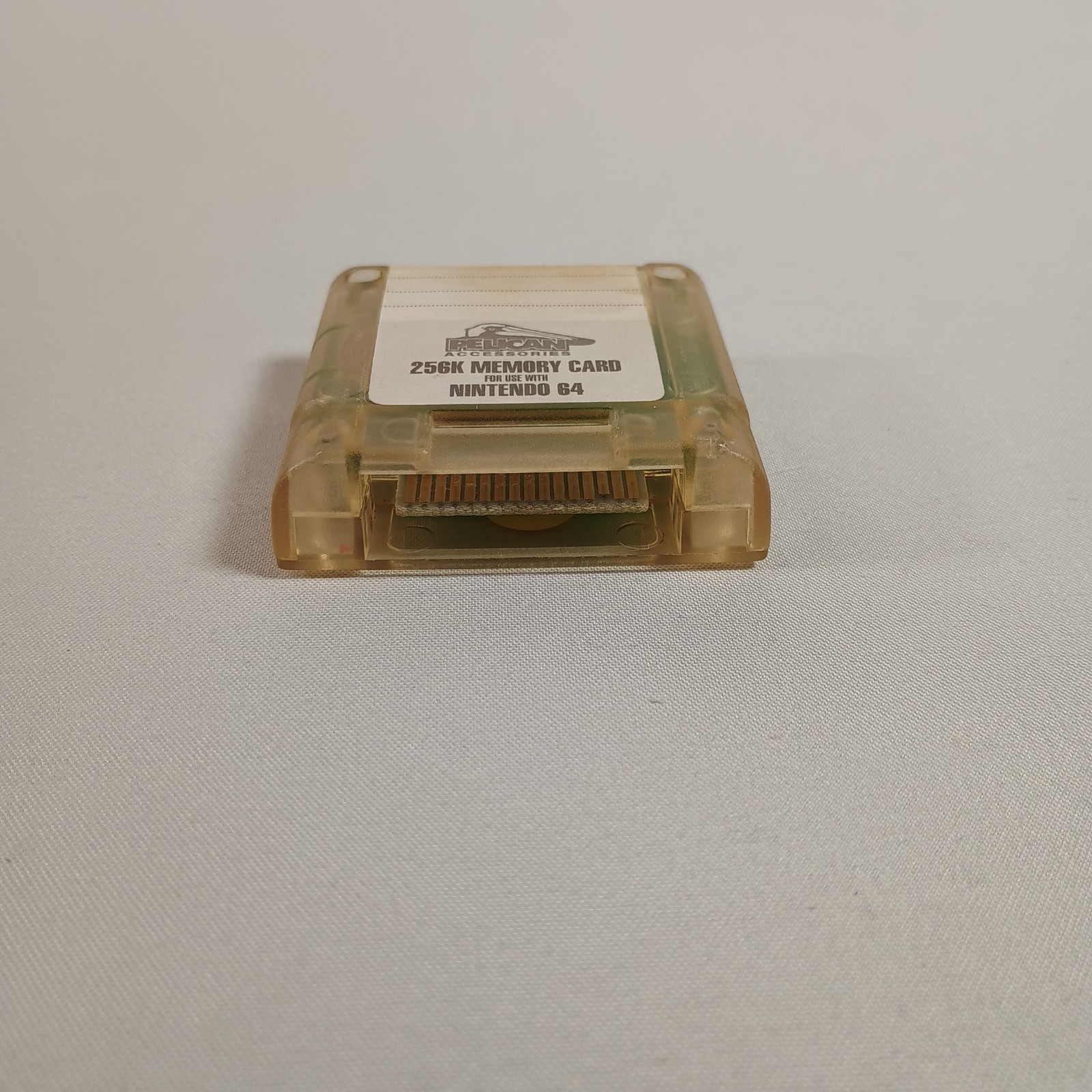 N64 Controller Pak Nintendo 64 Memory Card Clear Pelican Tested & Works