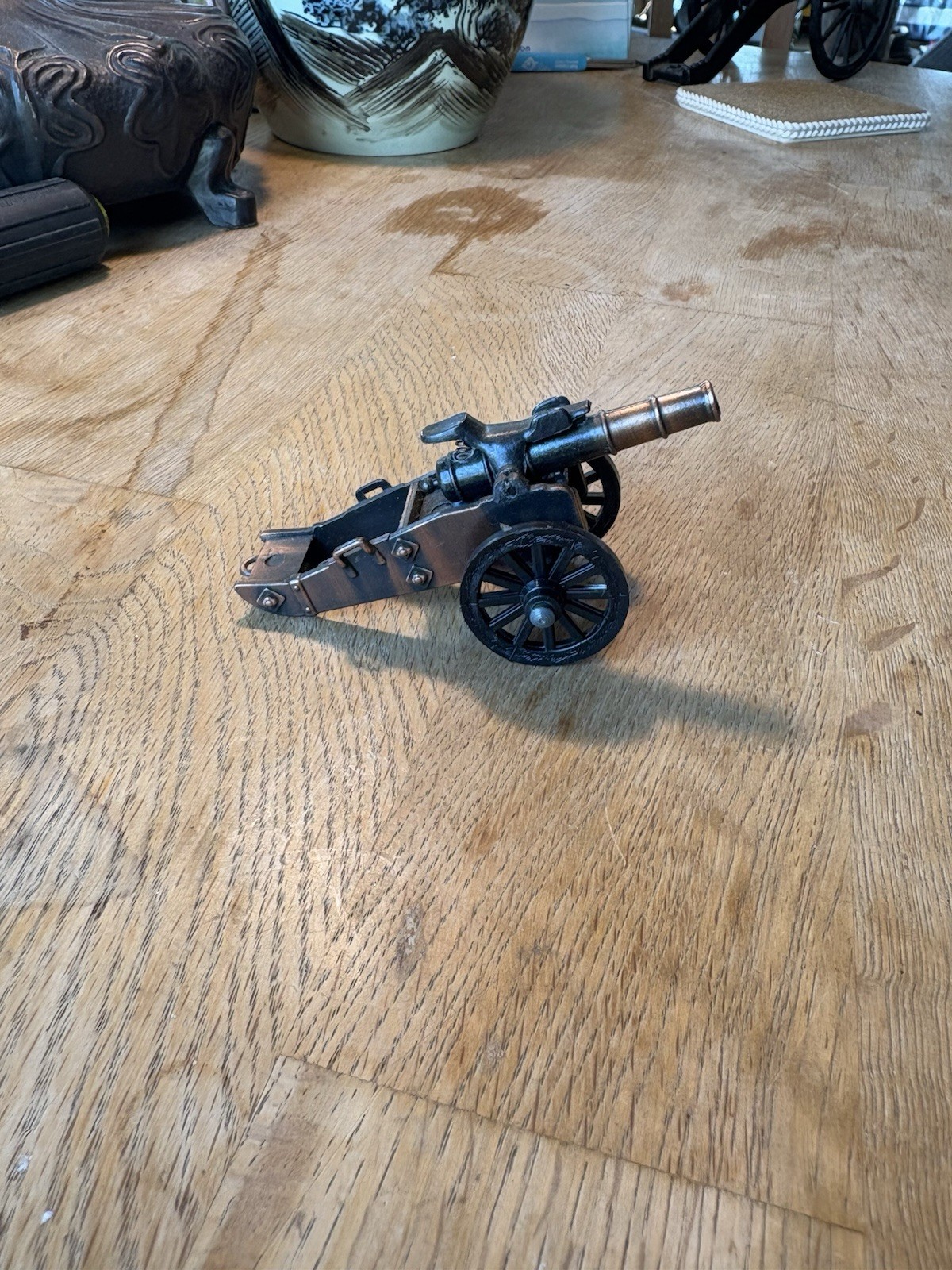 Miniature Vintage Americana Civil War Cannon Replica/Pencil Sharpener.