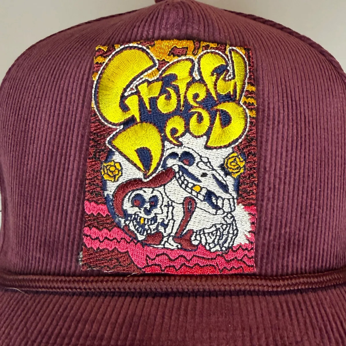 Grateful Dead "Austin Show" Cord Trucker - Burgundy