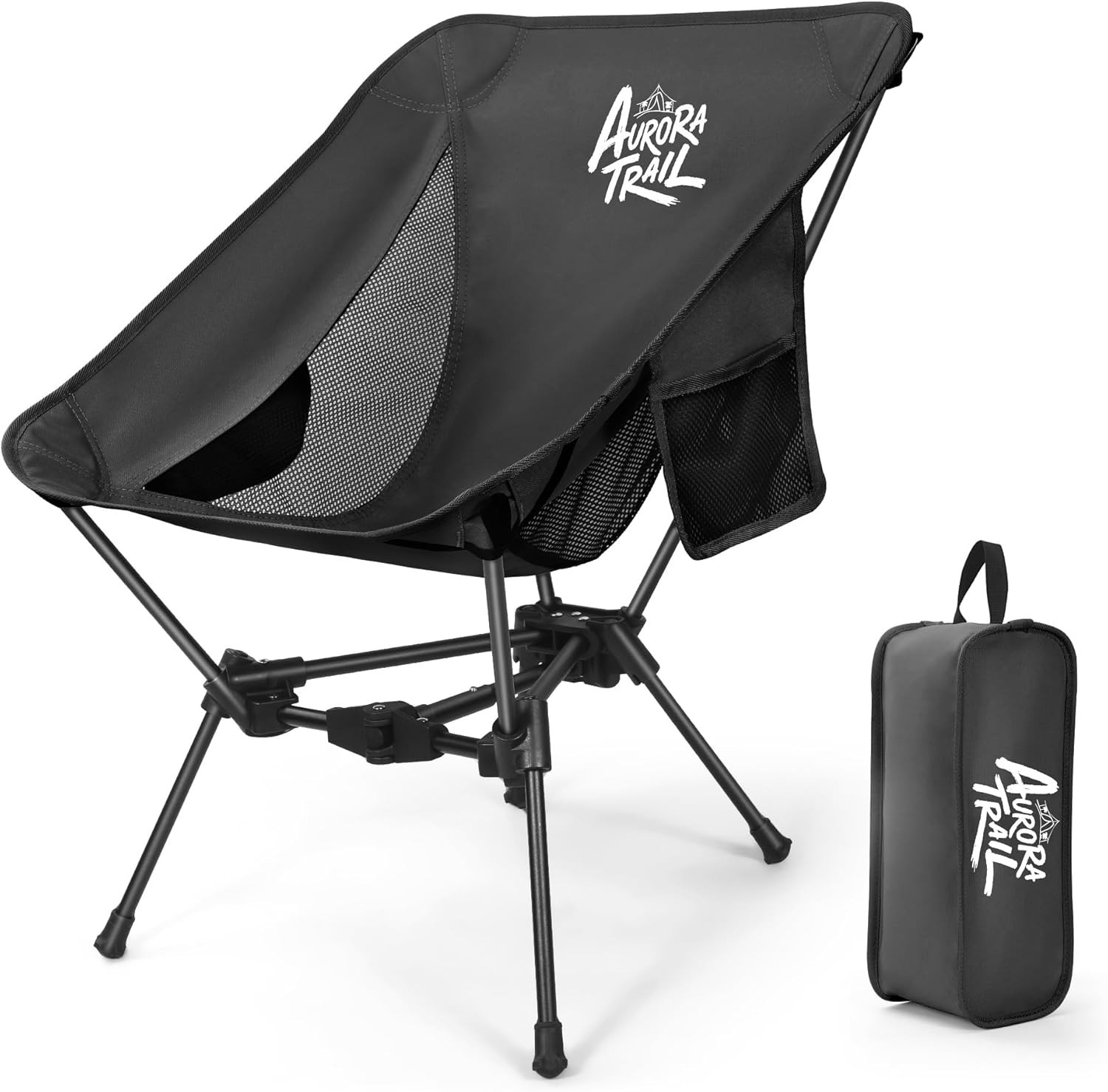 AuroraTrail Ultralight Backpacking Camping Chair – Only 2.7 lb Supports 330 lb