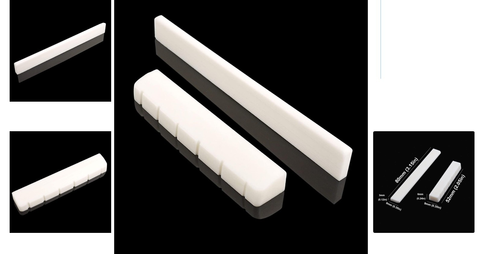 Real Bone Nut and Saddle for Classical Guitars - Elevate Your Musical Experience