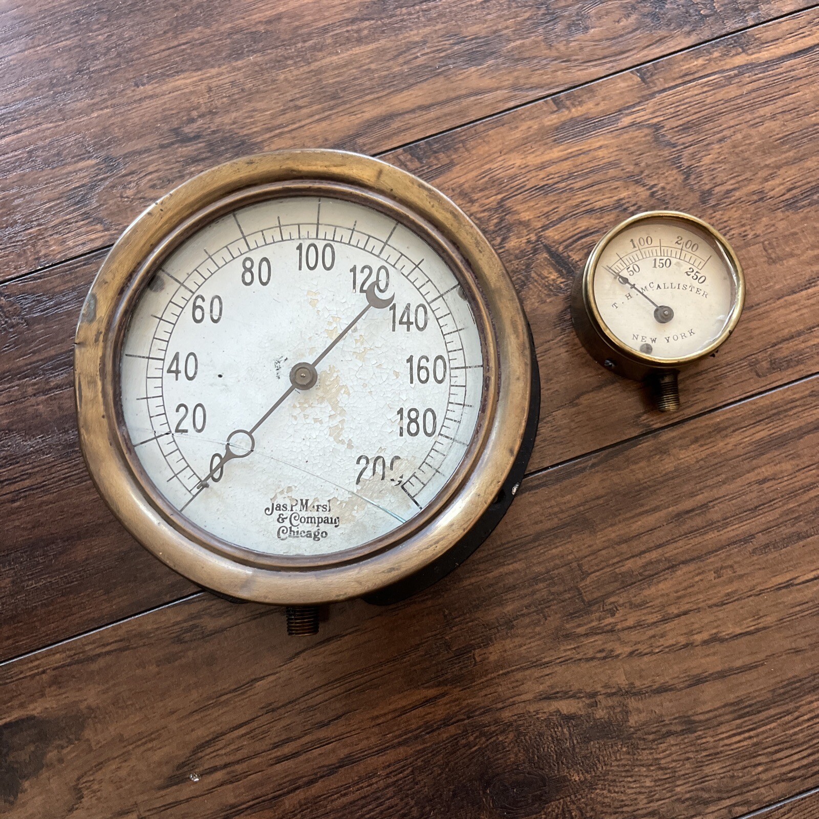 Marsh And Mccallister Steam Gauge Light Steam Punk