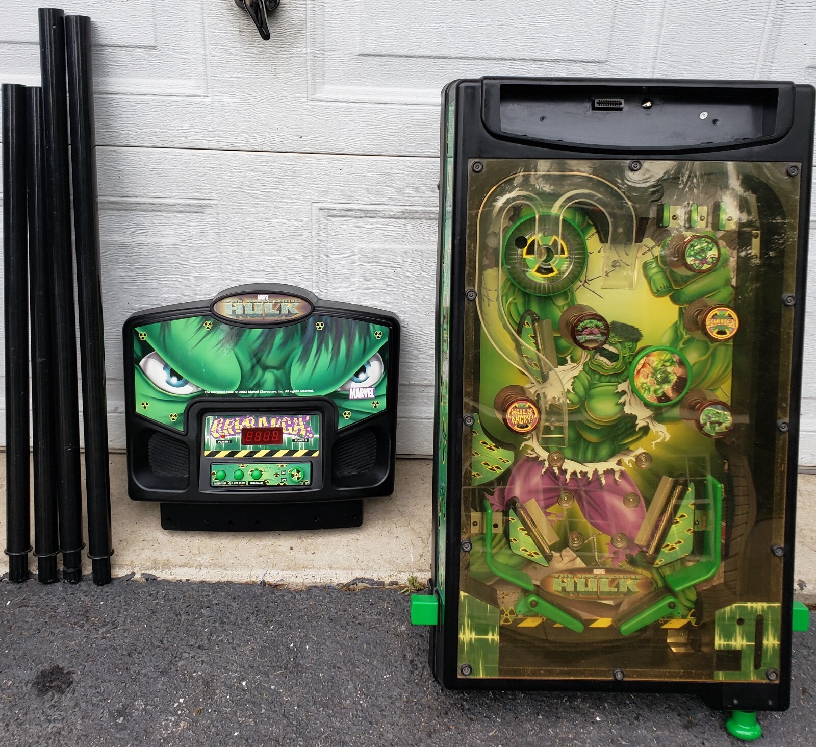2003 incredible hulk marvel pinball machine