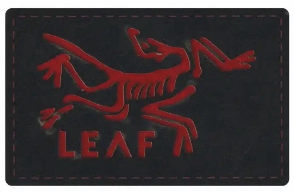 Arc’teryx Leaf Hook & Loop Military Patch Red & Black 2x3 Inches