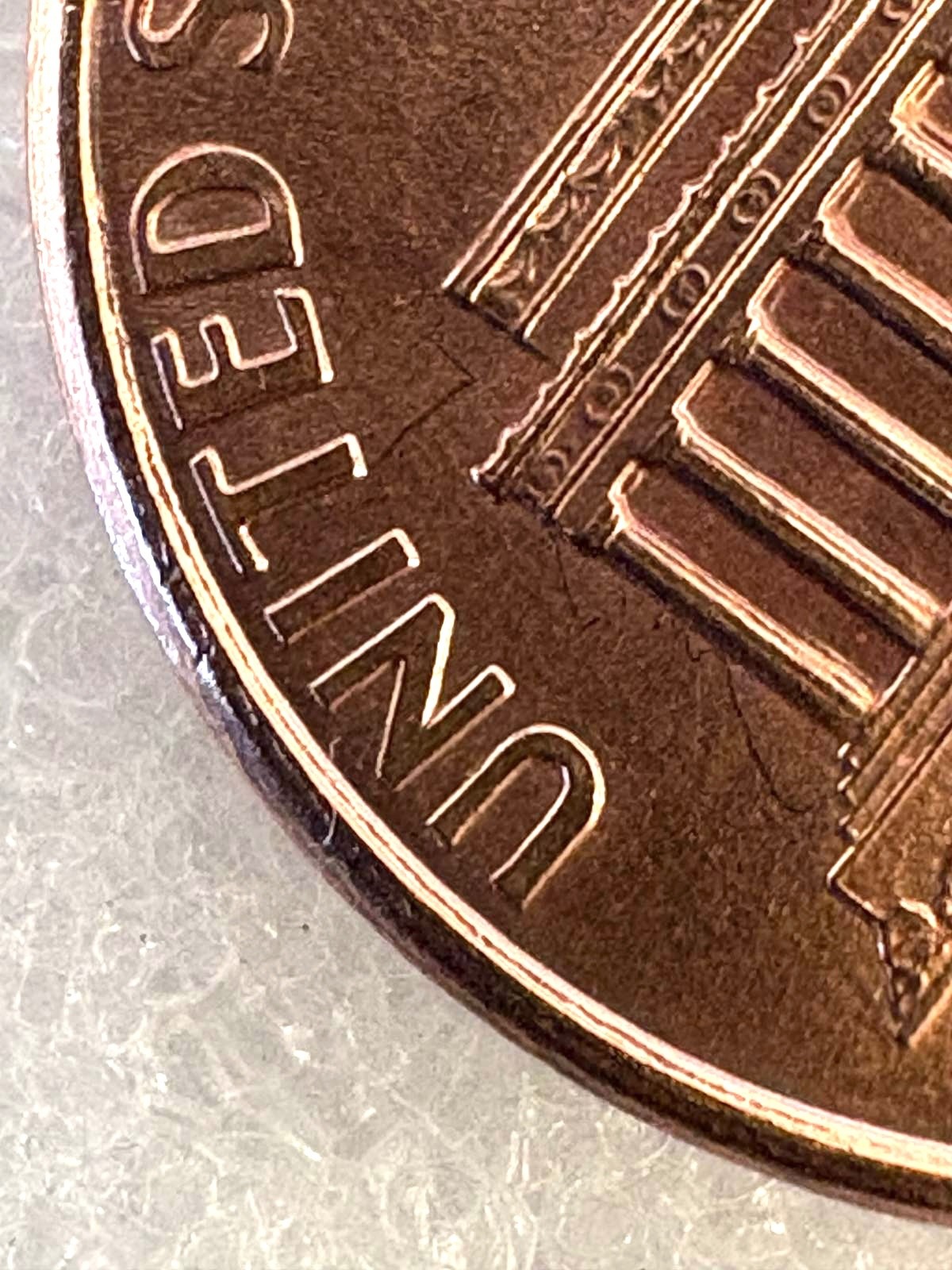1997 U.S. penny no mint mark, Close AM, Rim Errors, off-center & More
