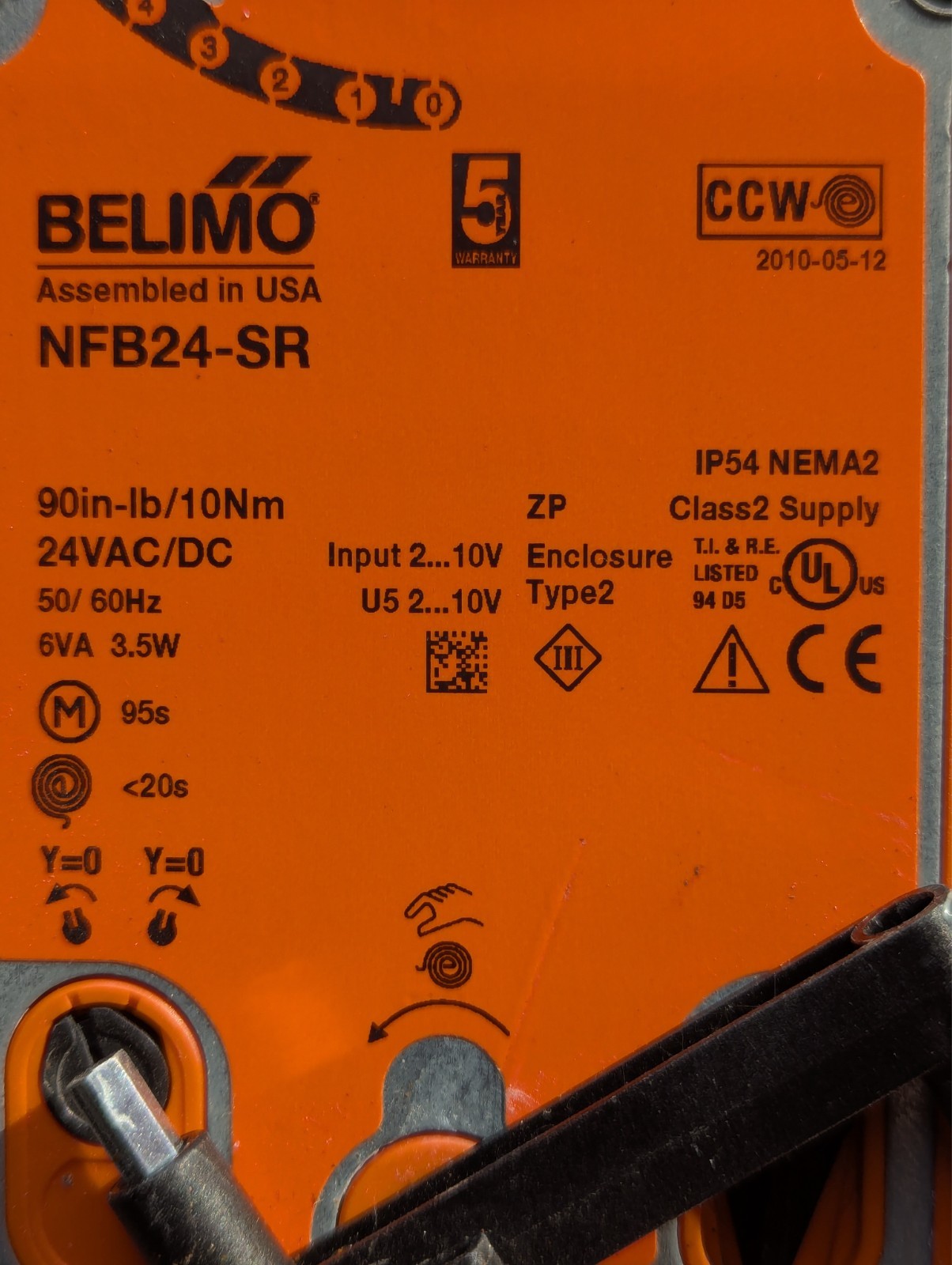 Belimo Damper Actuator NFB24-SR-S