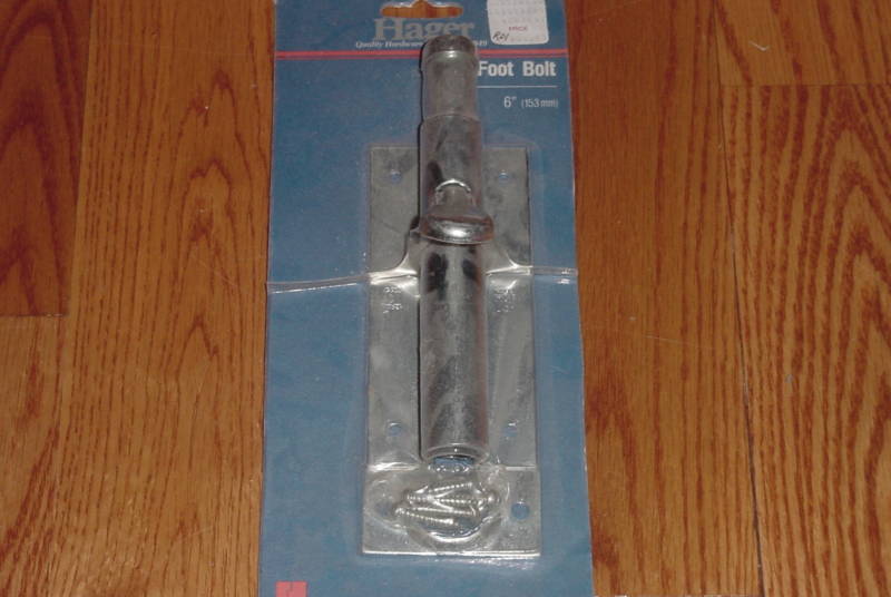 Hager 6" Zinc Plated Foot Plated 00023 CD1401