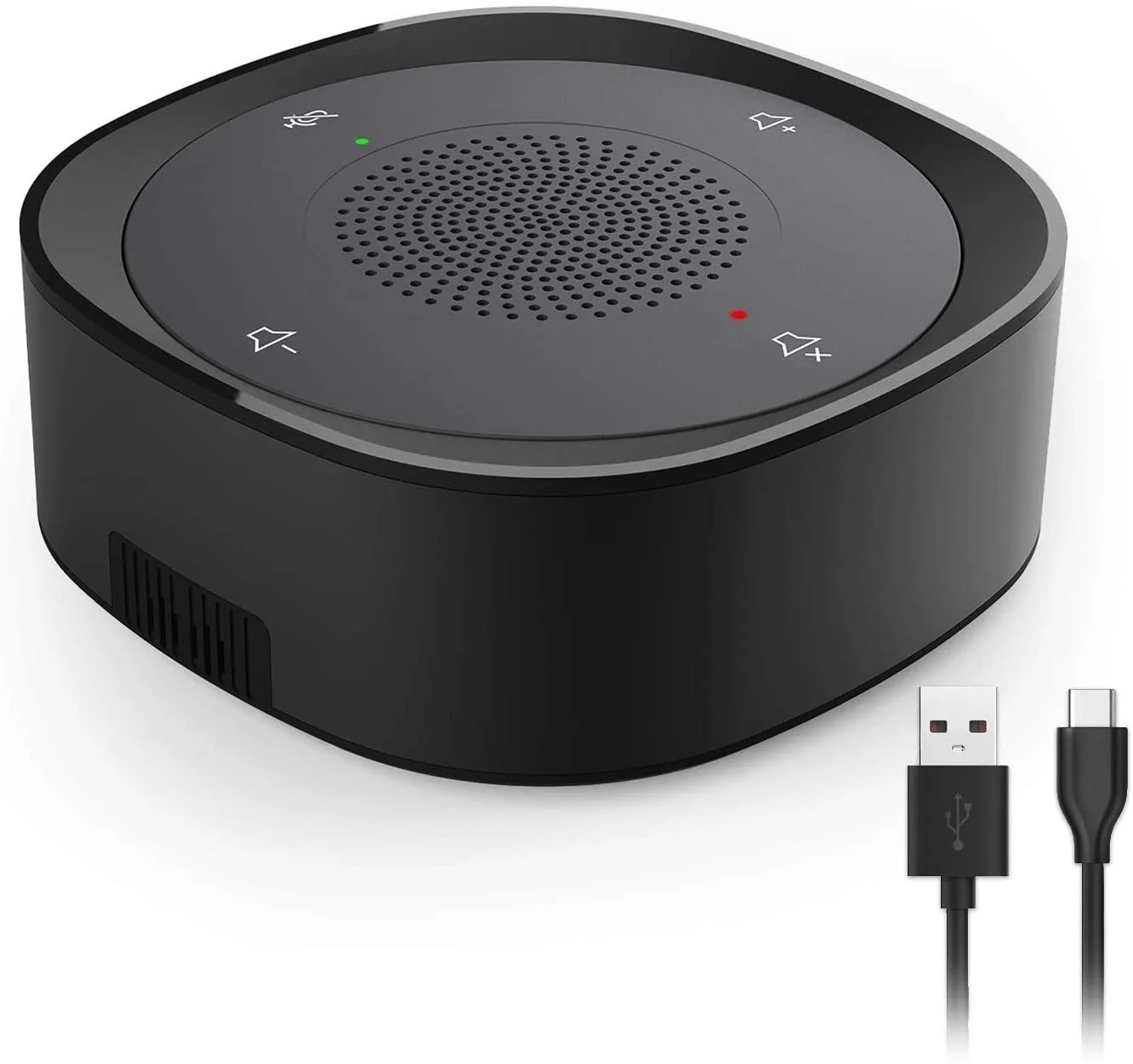 USB Conference Speaker Microphone Wired Touch Key Omni Mic Directional