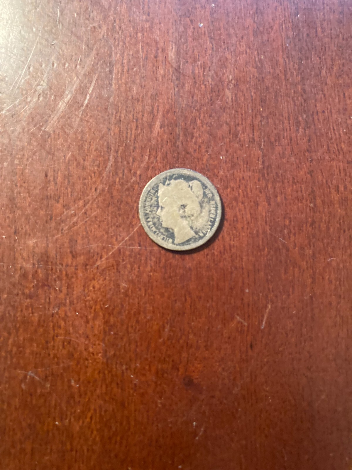 1901 Netherlands 10 Cents 64% Silver Key Date