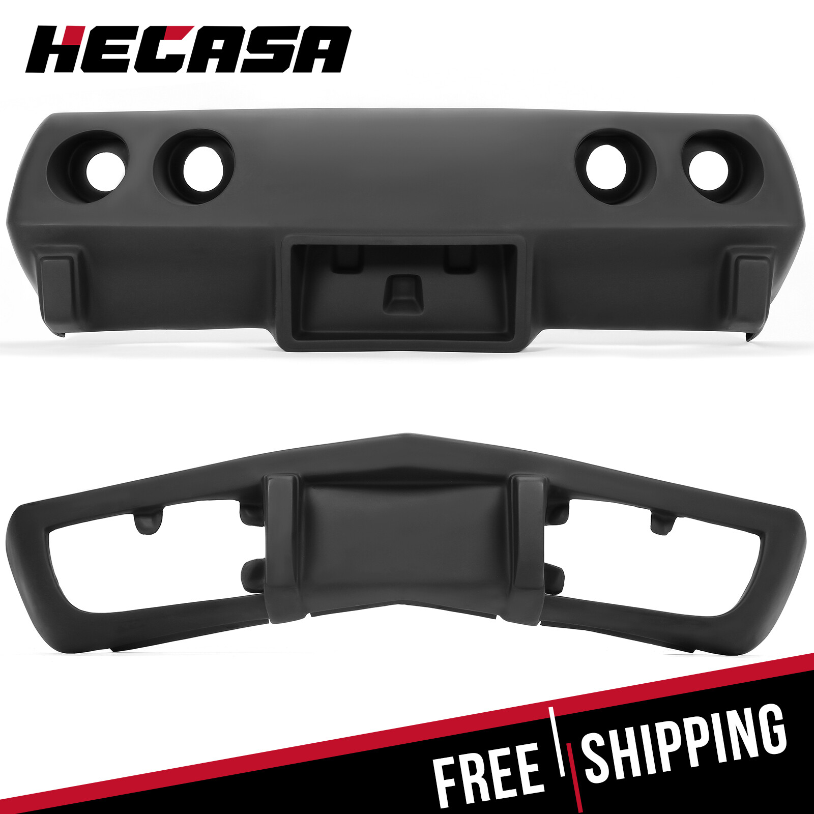 Primer Black Front Bumper + Rear Bumper Fiberglass For Chevrolet Corvette 75-79