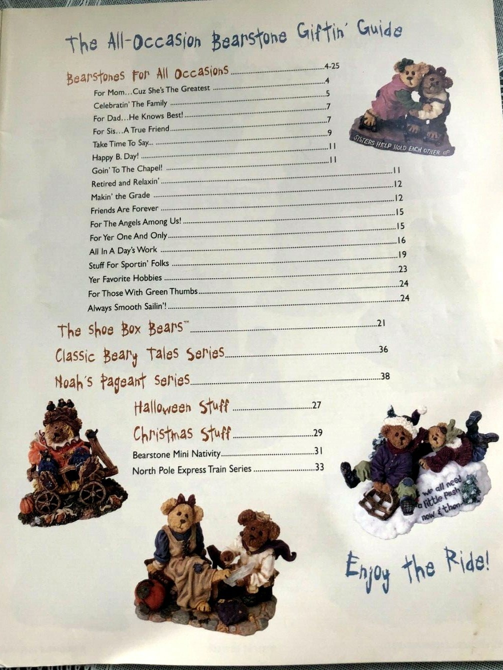 2001 FALL BOYDS COLLECTION CATALOG (FIGURINES)