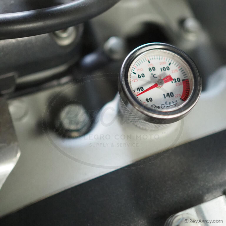 Royal Enfield Oil Temp Gauge Cap 350 500 535 650 Continental Bullet Fahrenheit