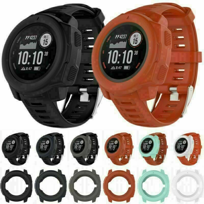 Silicone Frame Case Cover Protector For Garmin Instinct GPS Watch Accessories