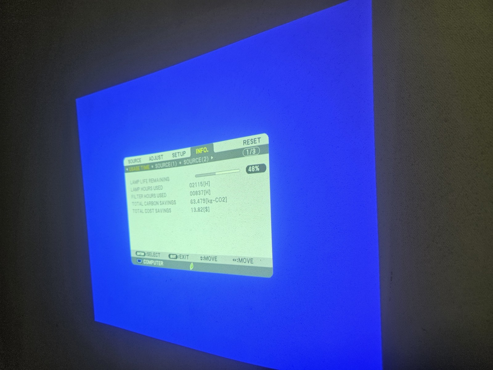 NEC ME301X LCD Projector HDMI 3000 Lumens 2115h