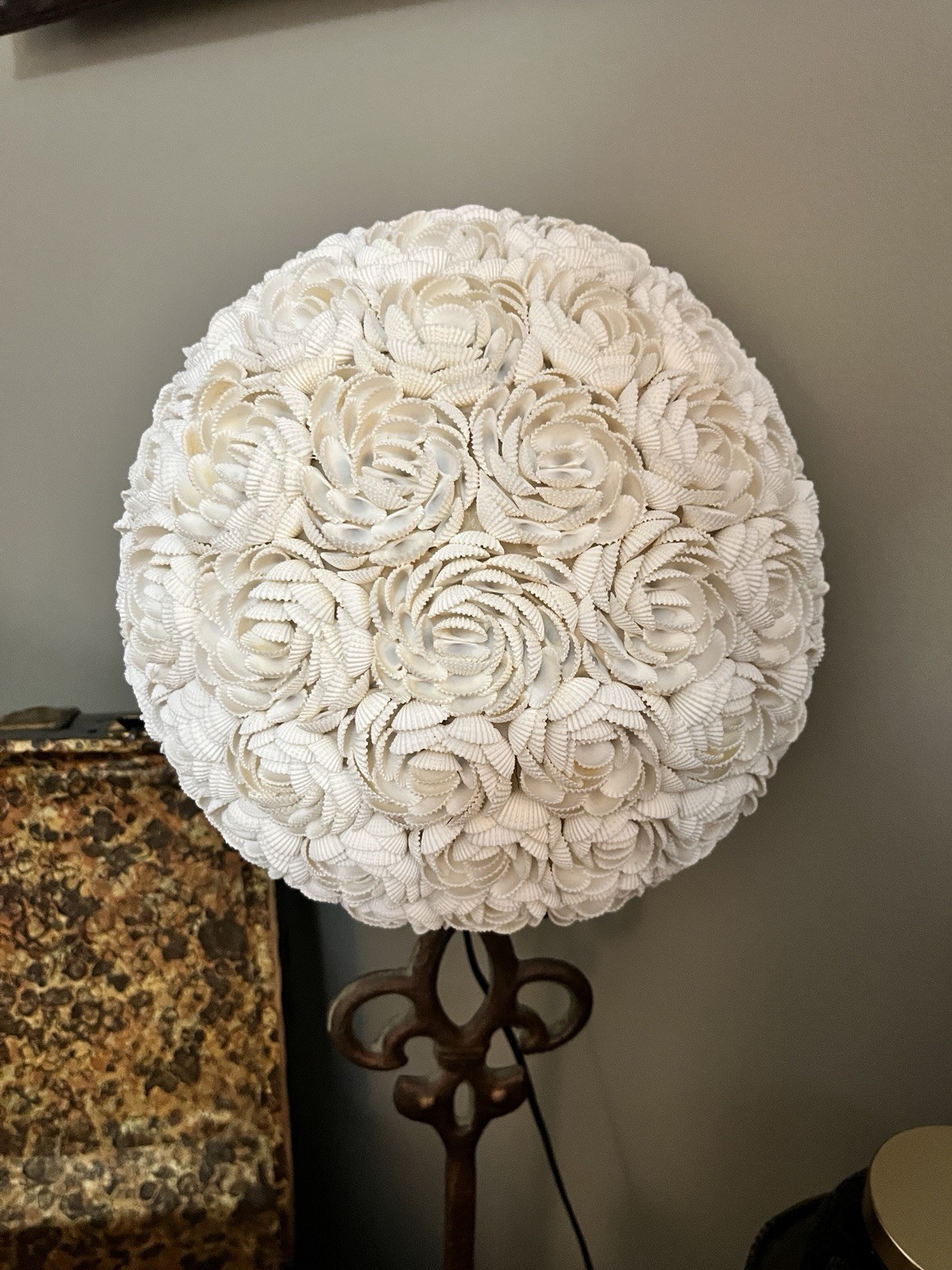 Shell Rose Lamp. MCM