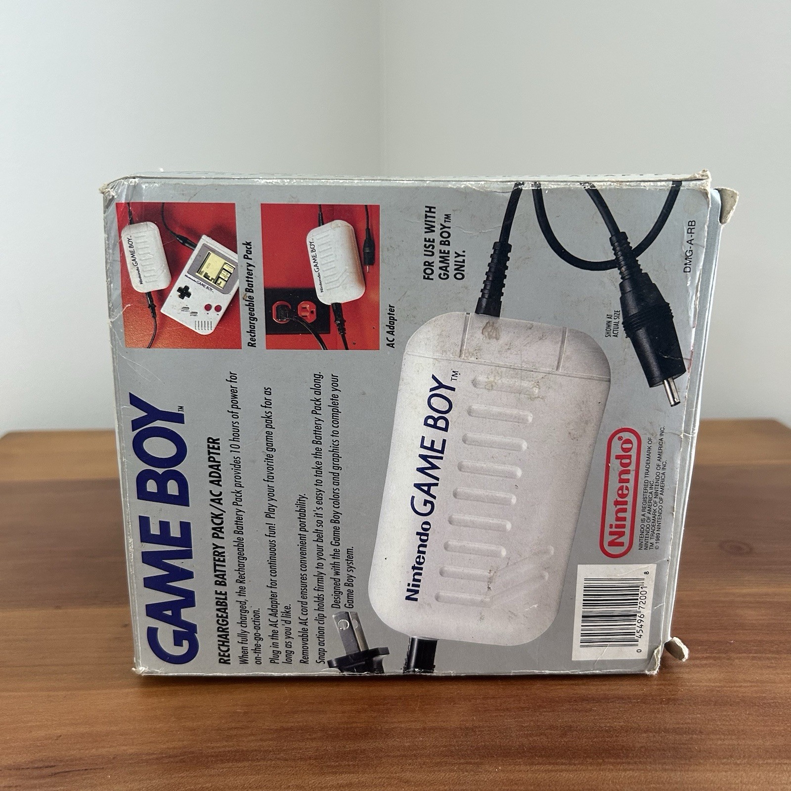 Nintendo Game Boy CIB 1989 Rechargeable Battery Pack AC Adapter Untested
