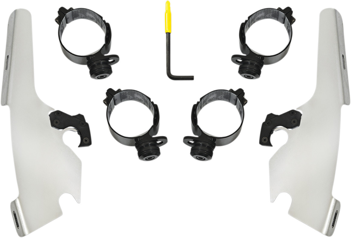 MEMPHIS SHADES Fats/Slim Mounting Kit - Polished - Fits FLFB MEK2046