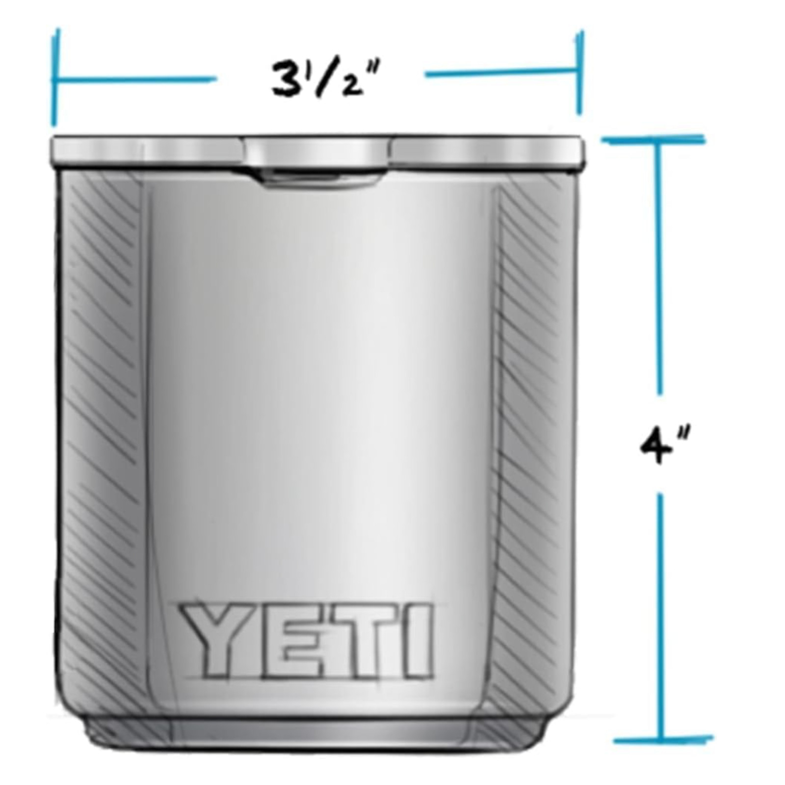 YETI Rambler 10oz Stackable Lowball 2.0 Vacuum Insulated&MagSlider Lid AgaveTeal