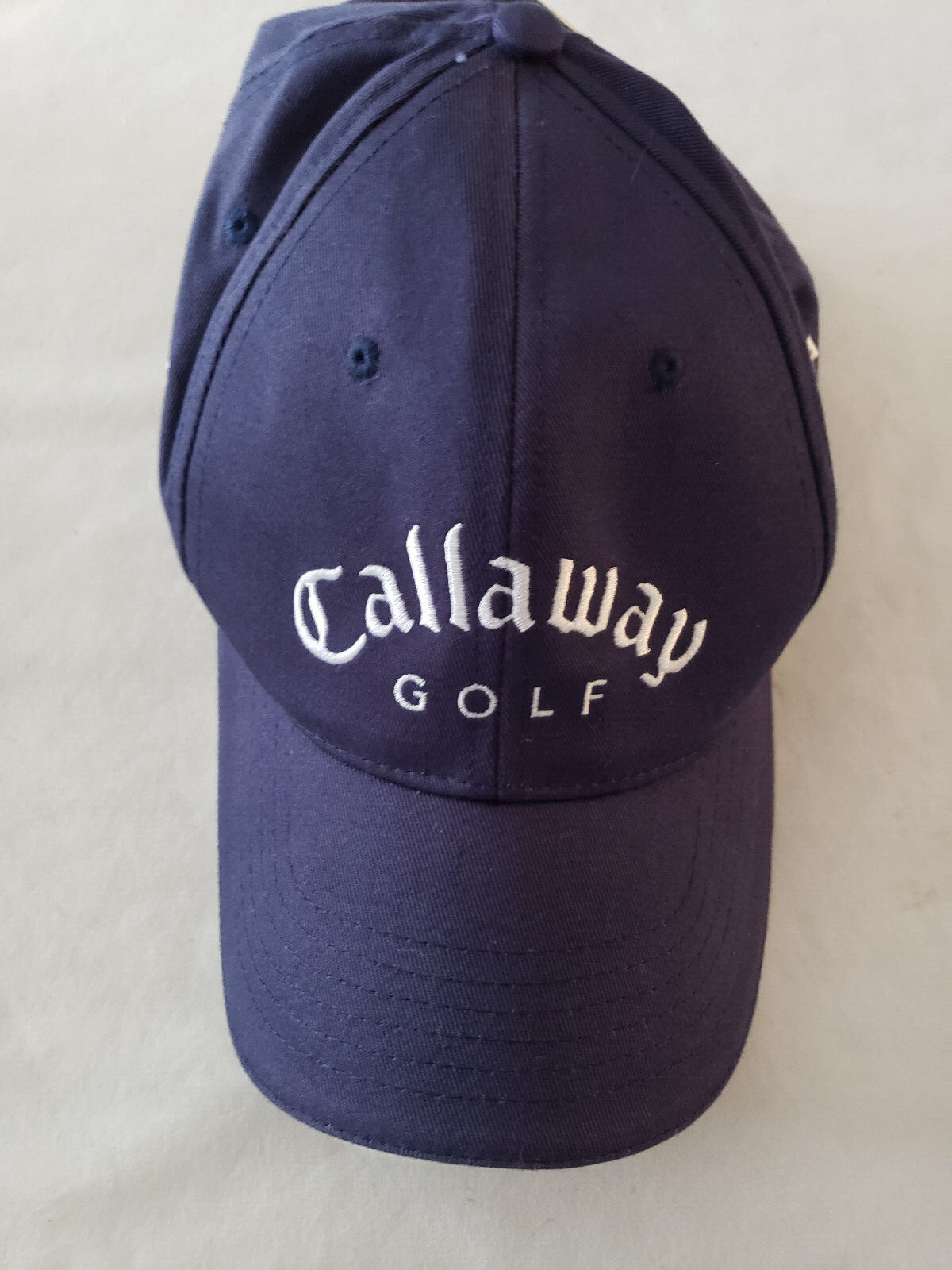 CALLAWAY Golf Great Big Bertha II Adjustable Strap back Navy Blue Golf Hat used