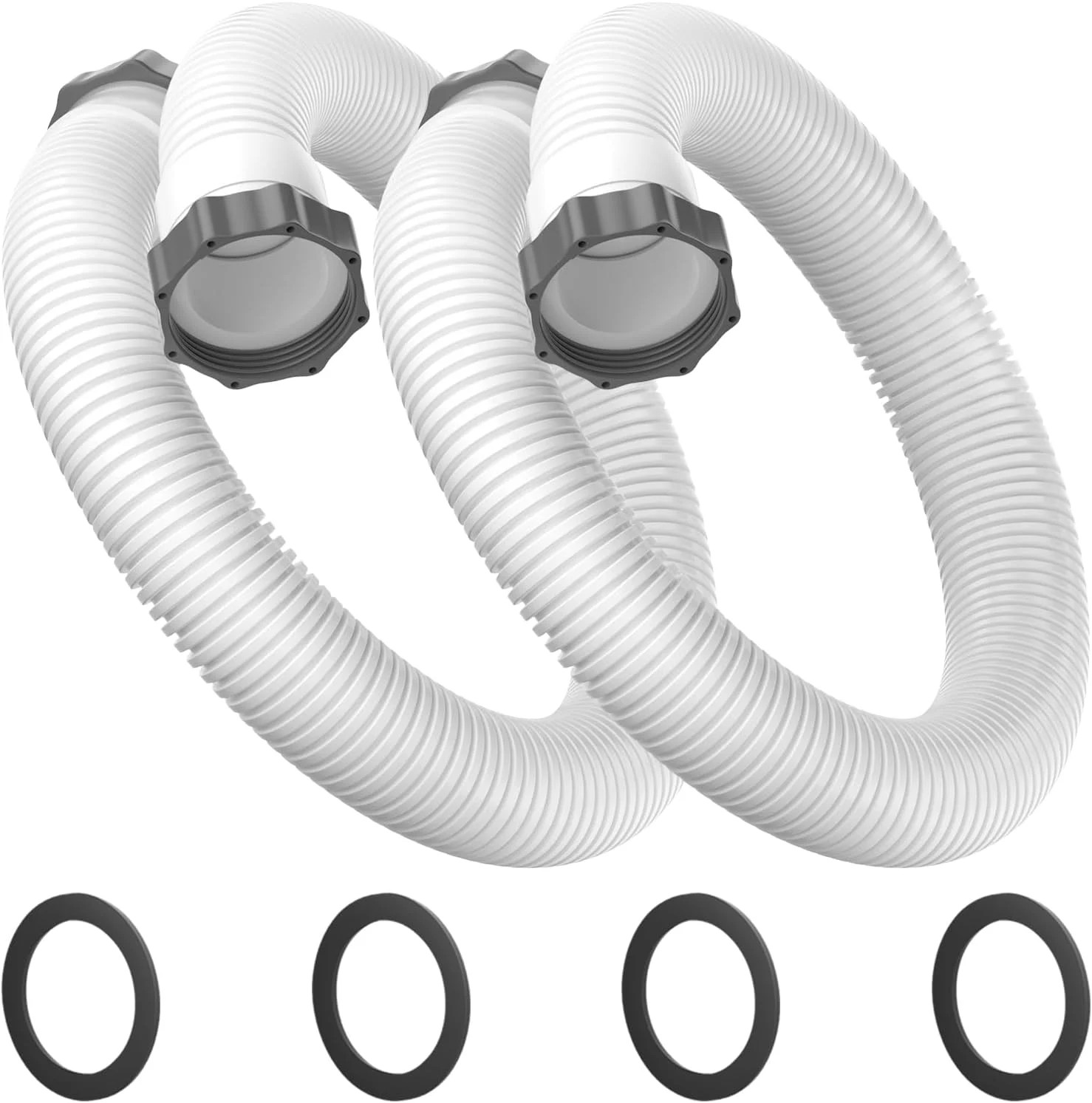 29060E Pool Hoses for Above Ground Pools-1.5" x 59" Long Pool Pump Hose Replacem