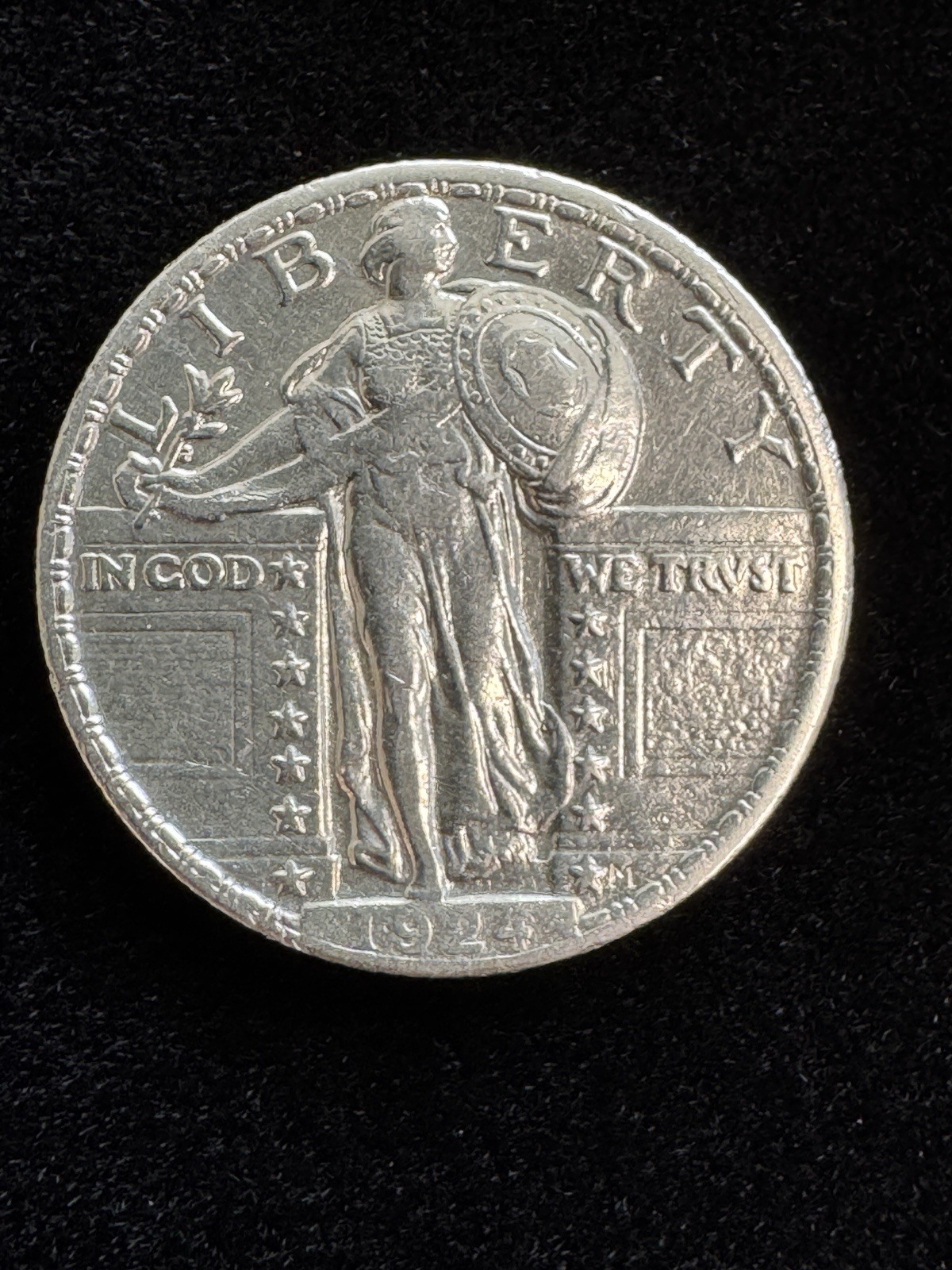 1924 STANDING LIBERTY QUARTER ~ NICE SHARP CHOICE/GEM BU UNCIRCULATED!