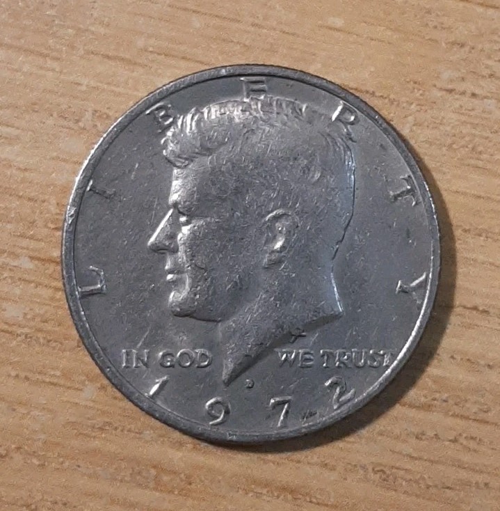 1972-D JOHN F KENNEDY HALF DOLLAR COIN USA AMERICA FIFTY CENTS DENVER JFK (MM4)