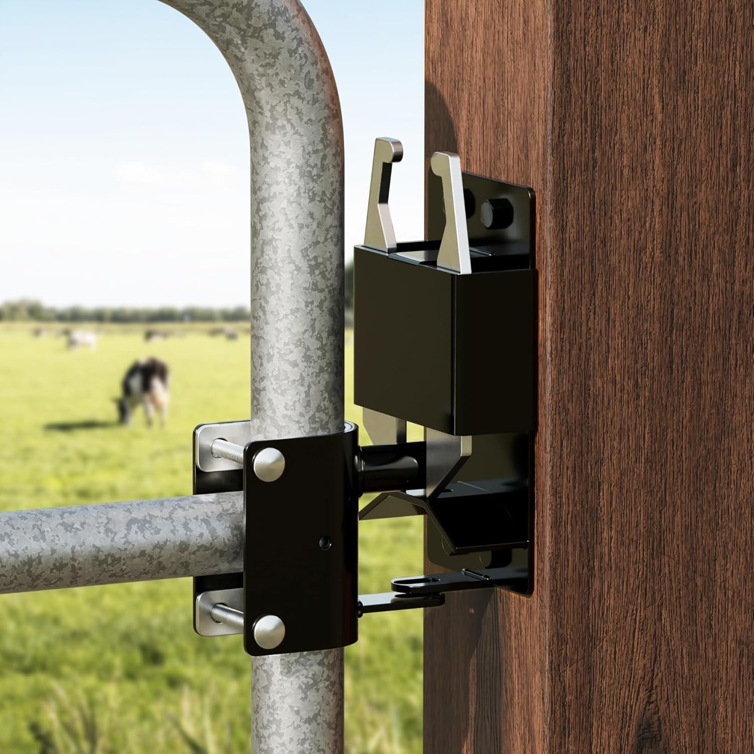 Two Way Farm Gate Latch Heavy Duty Lockable Livestock Fence Gate Lock for