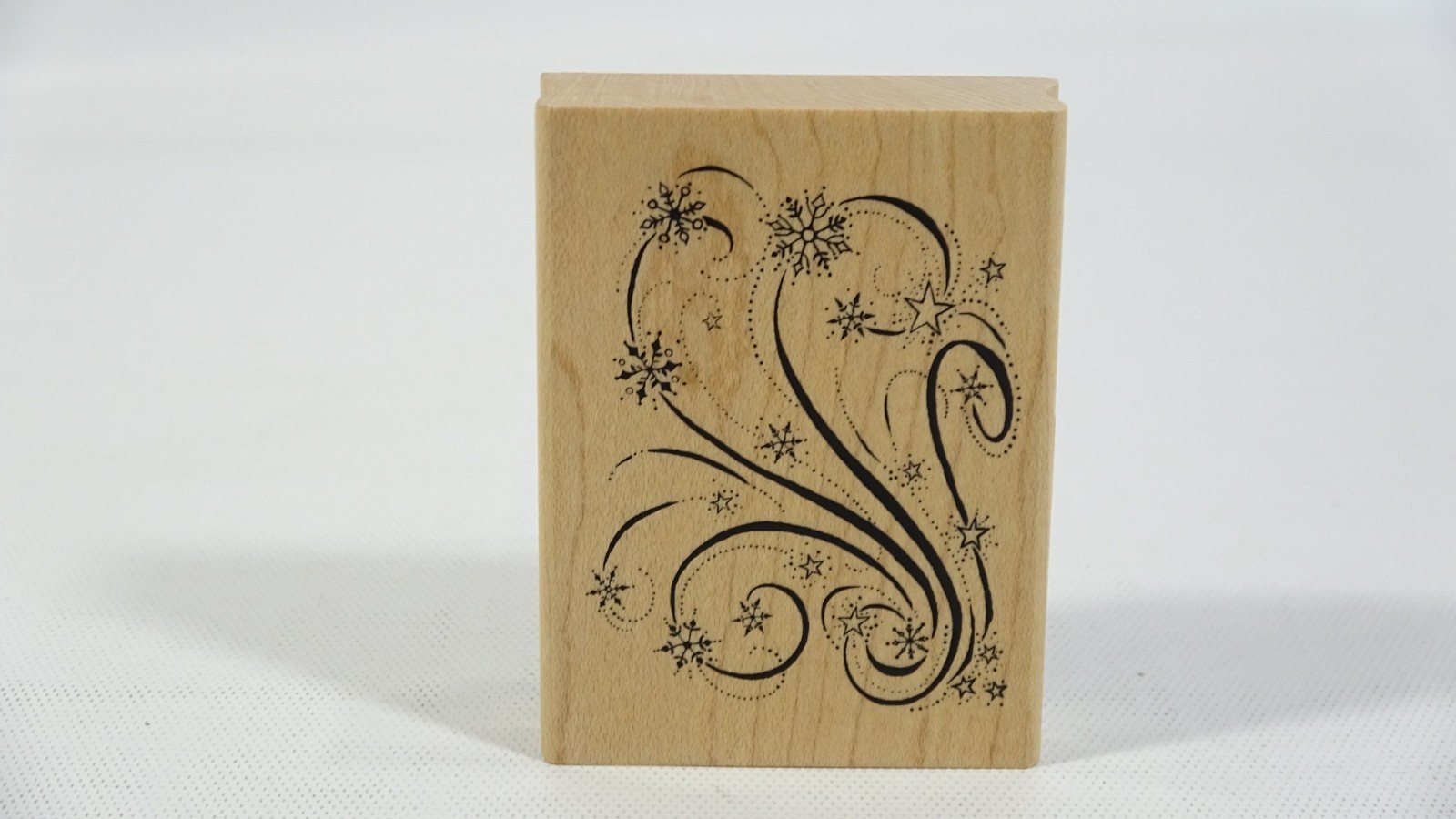 2007 Inkadinkado Rubber Stamp Snowflake Swirl 96843 DD
