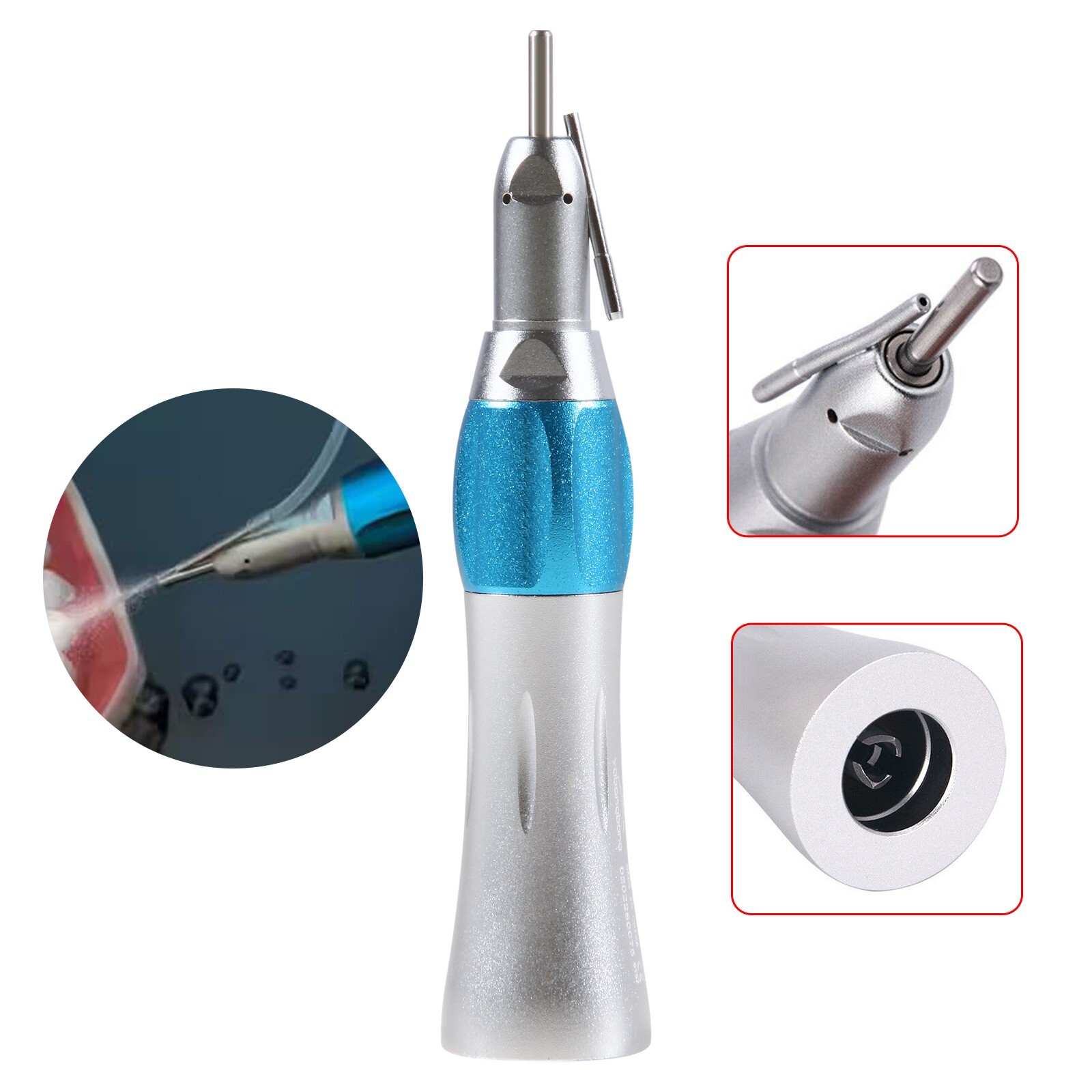 Surgical Dental Straight Handpiece 1:1 NoseCone External Irrigation Low Speed OR