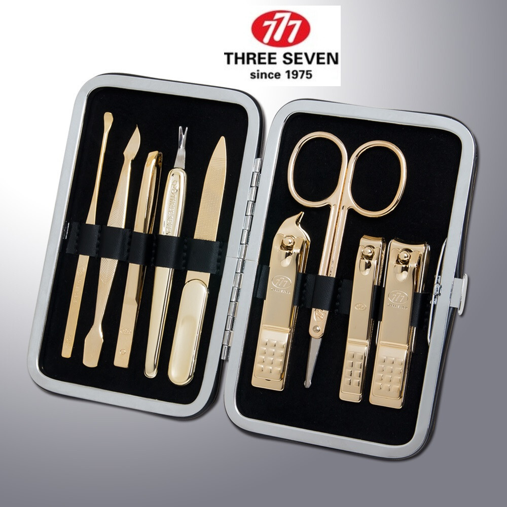 777 THREE SEVEN Nail Clippers Kit Gift Travel Manicure Set 343BEXG MADE IN KOREA