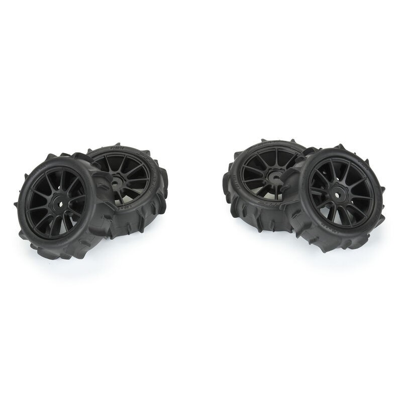 Pro-Line PRO1031010 1/14 Dumont F/R Tires MTD 12mm Black Mach-10 (4): Typhon