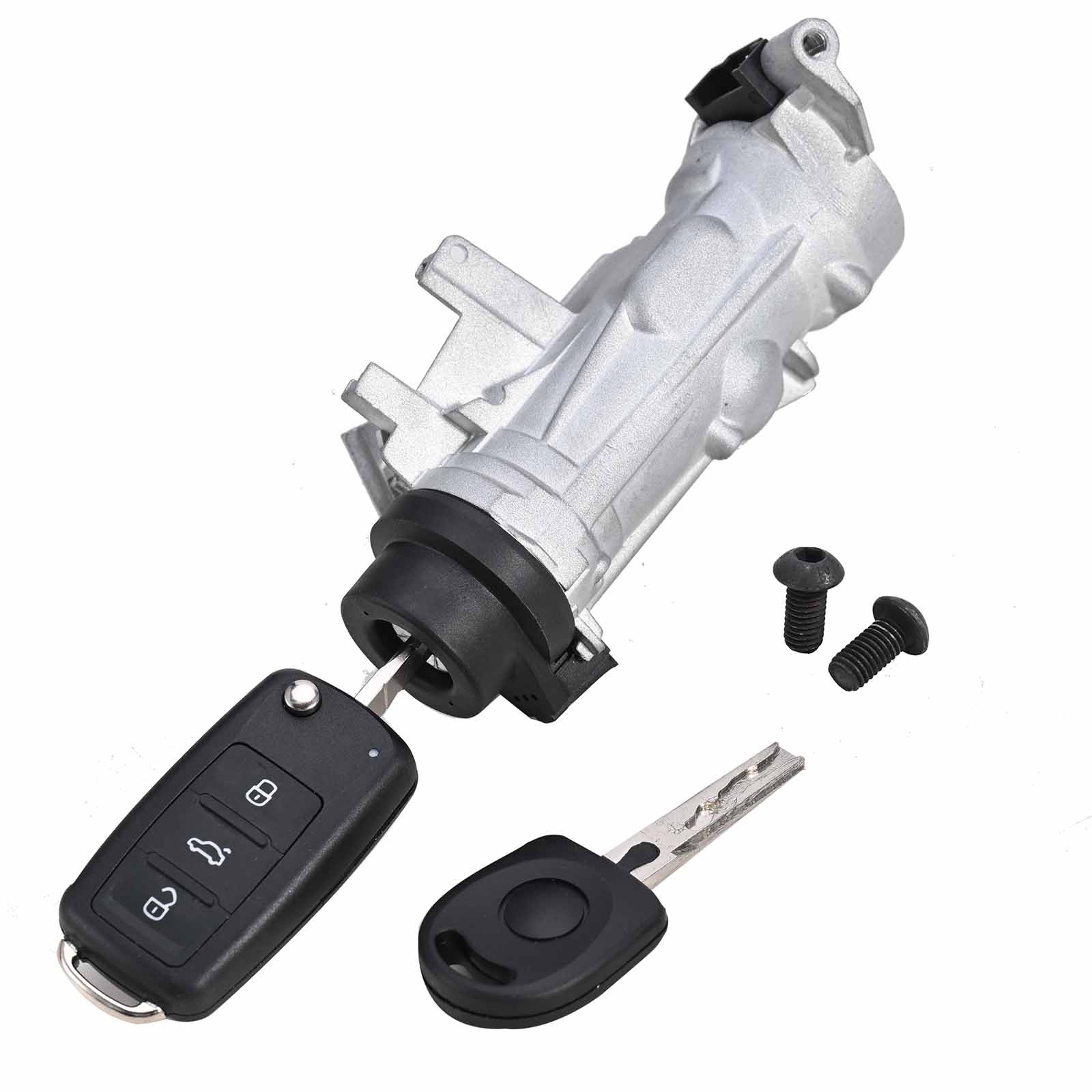 Ignition Switch Lock Assembly For VW Jetta 2006-2018 W/ Remote Control Key Shell