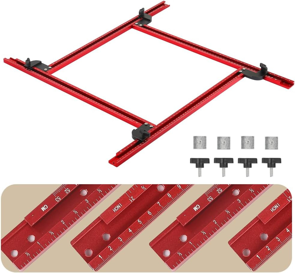 Adjustable Juice Groove Router Jig for Cutting Boards - 23.6" x 23.6