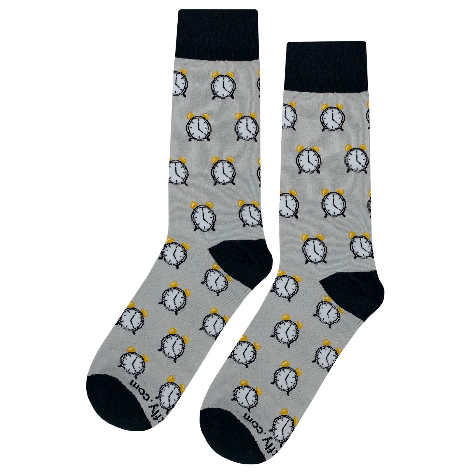 NWT Clock Dress Socks 4 Pack Novelty Men 8-12 Crazy Fun Sockfly