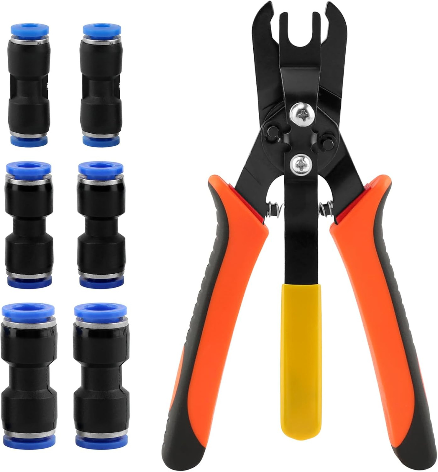 Air Line Removal Tool Kit, Air Hose Connector Removal Tool with 6 Blue Push to