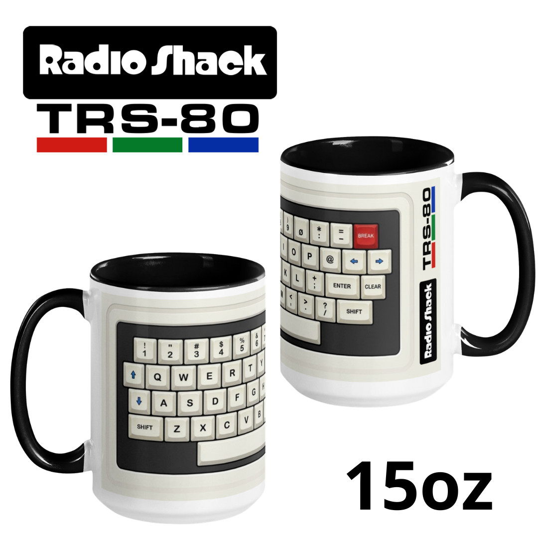Retro TRS-80 Color Computer Keyboard Mug 15oz - Vintage 8-Bit Computer Nerd Gift