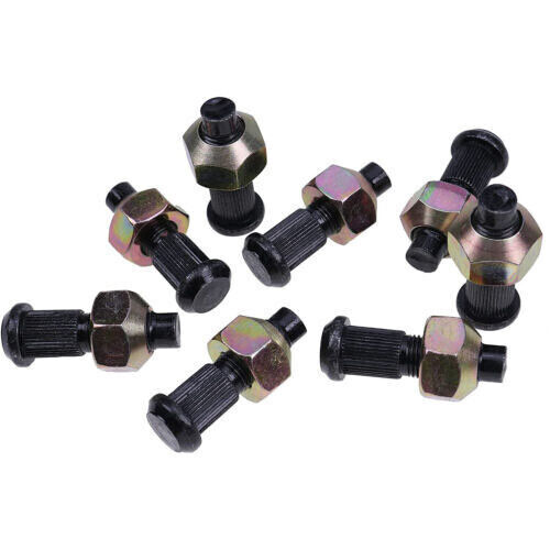 8X Lug Nut & Stud Kit For Bobcat Skid Steer S220 S250 S300 A220 A300