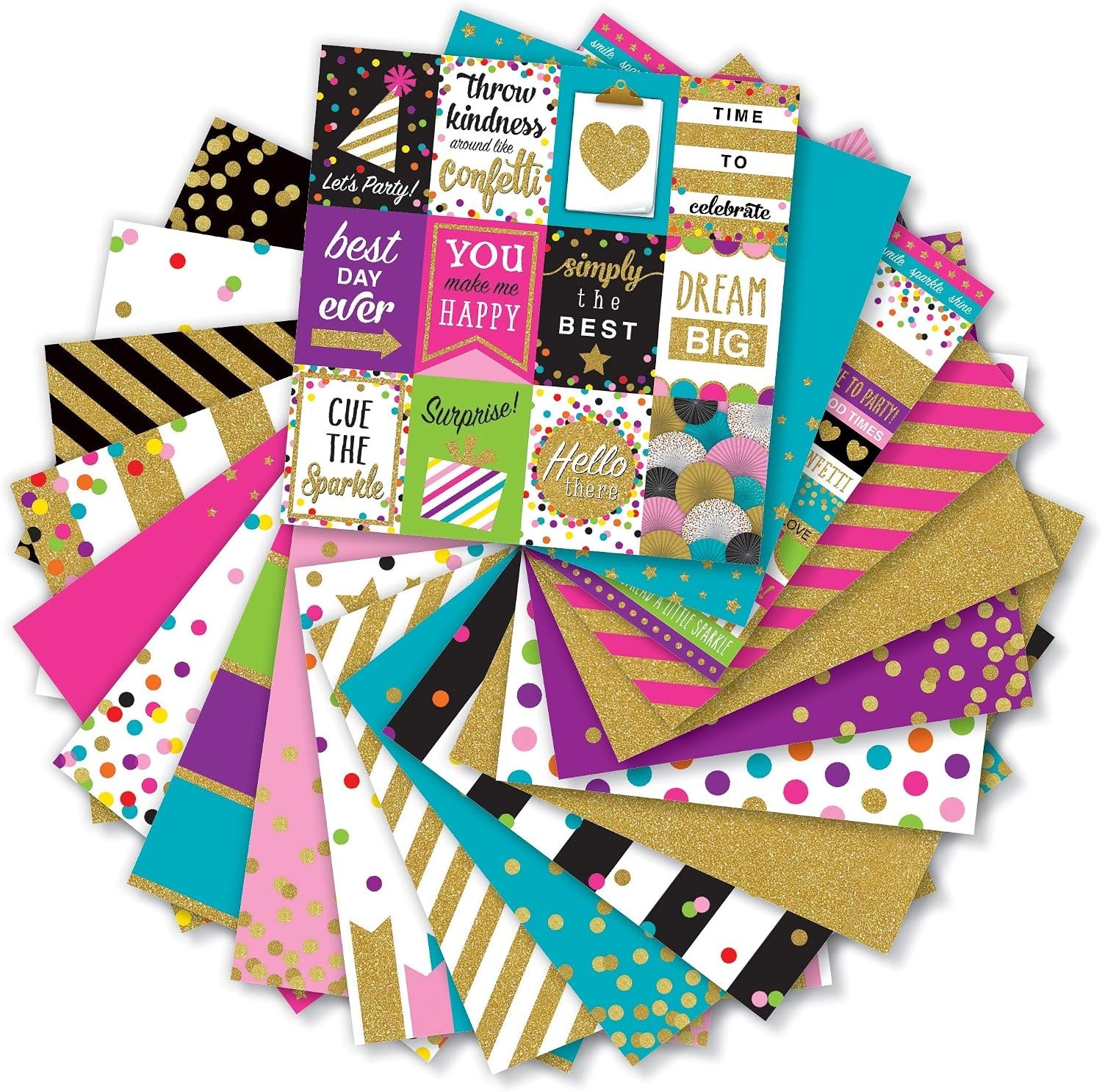 Confetti Project Paper Pad 12" x 12"