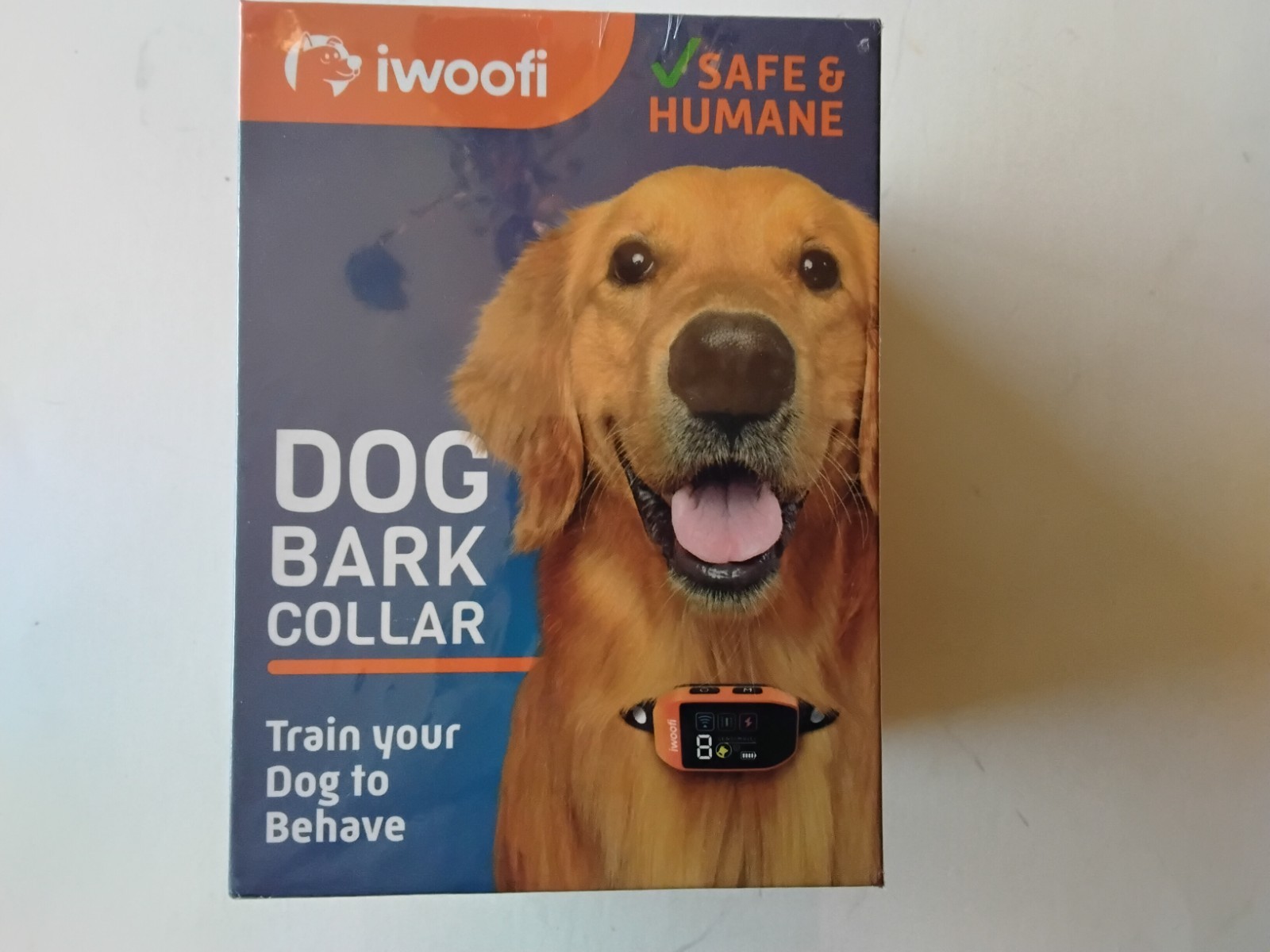 Iwoofi Dog Bark Collar Orange, safe and sane dbc-1621-or