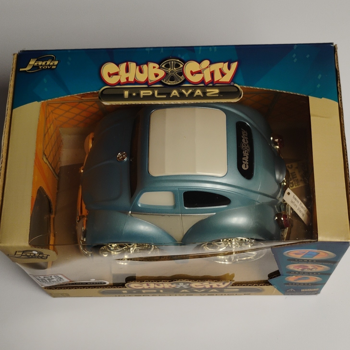 Jada Toys Chub City Interactive '59 Volkswagen Beetle Musical Battery Car