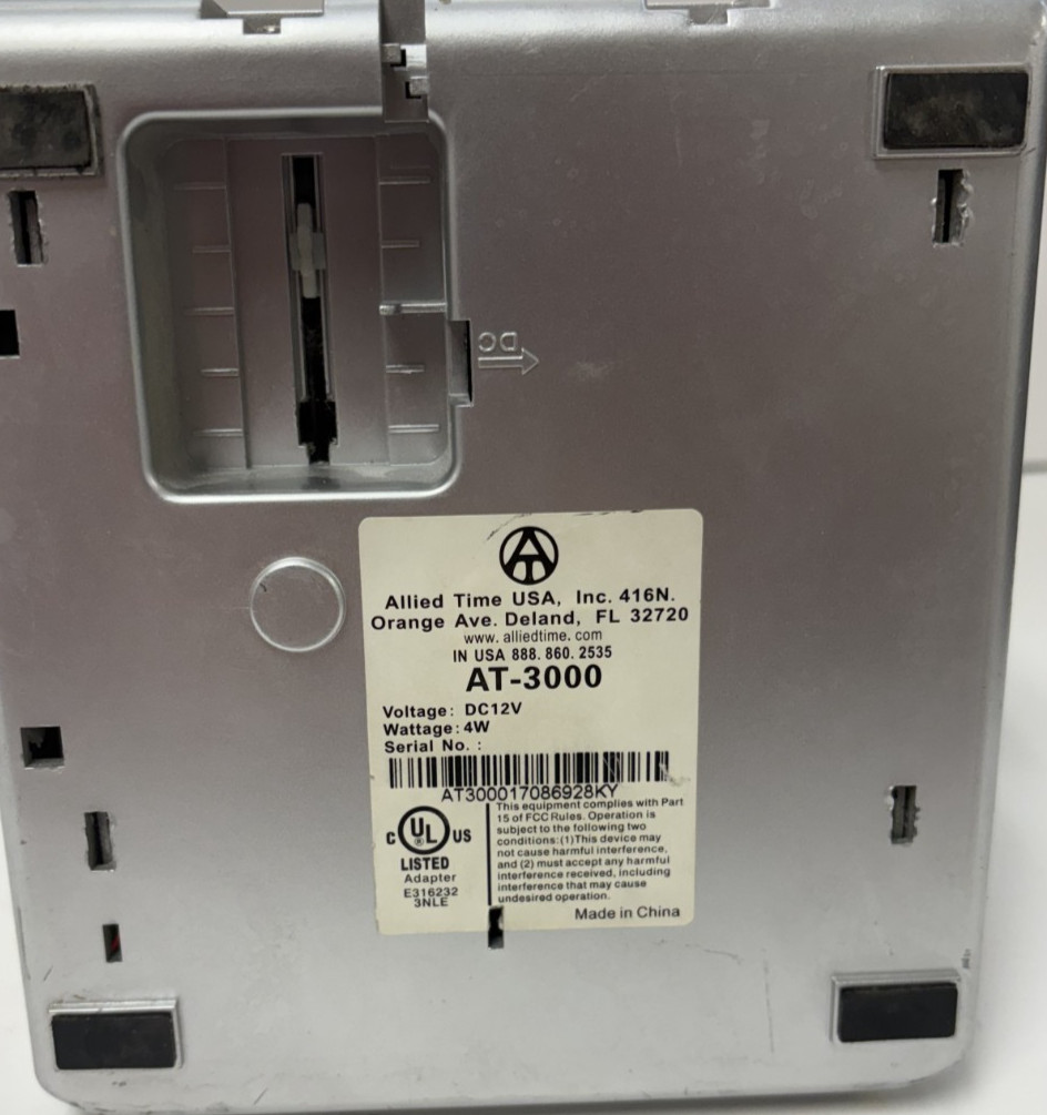 ALLIED TIME AT-3000 TIME CLOCK DC12V 4W