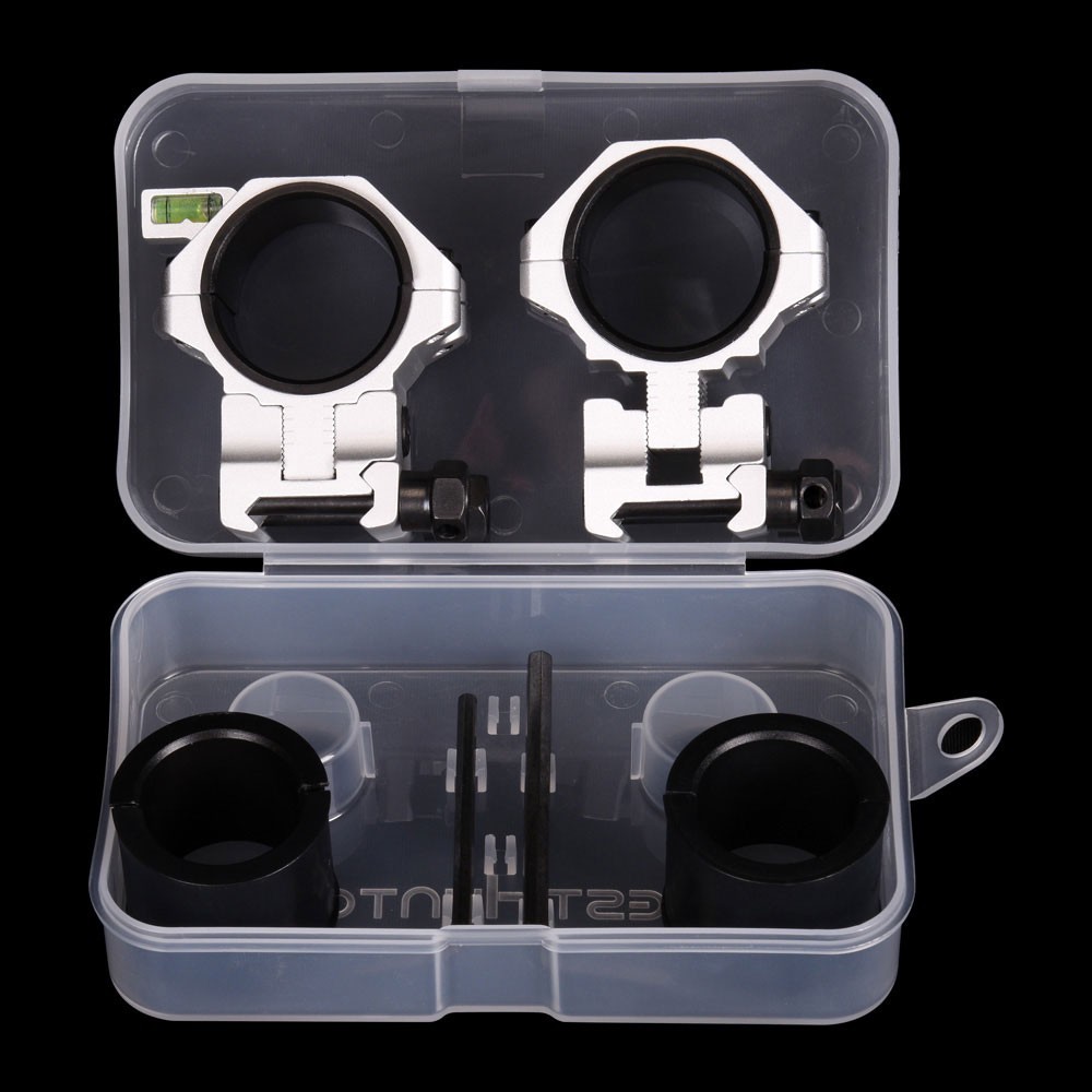 WestHunter 34mm High Scope Mount Rings Bubble Level Adjustable Picatinny Rings