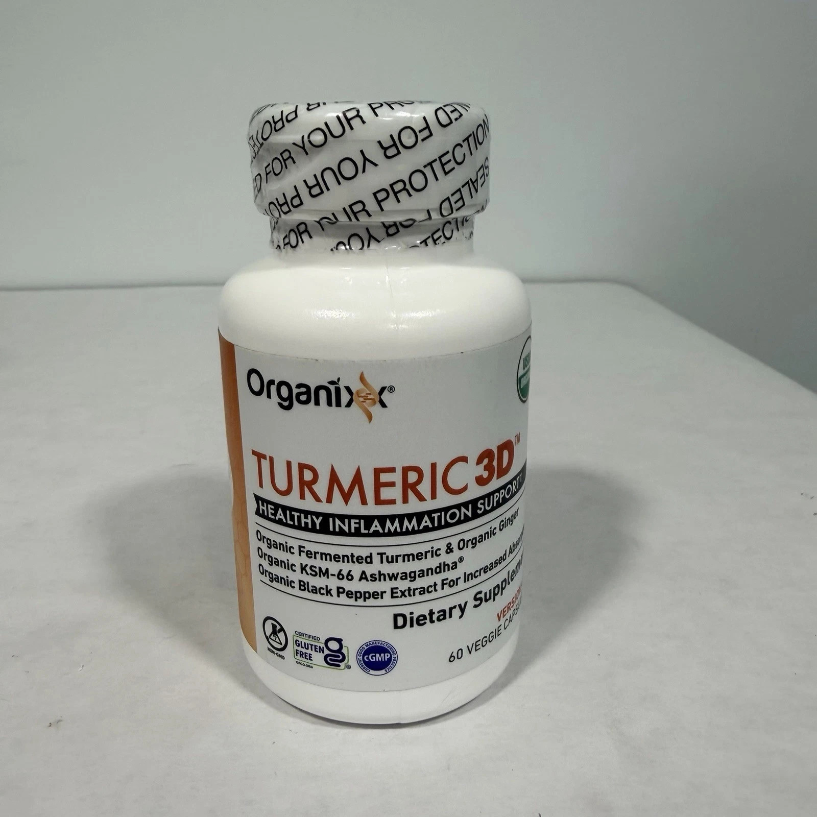 Organixx Tumeric 2D, Healthy Inflammation Support, Increased Absorption, exp7/26