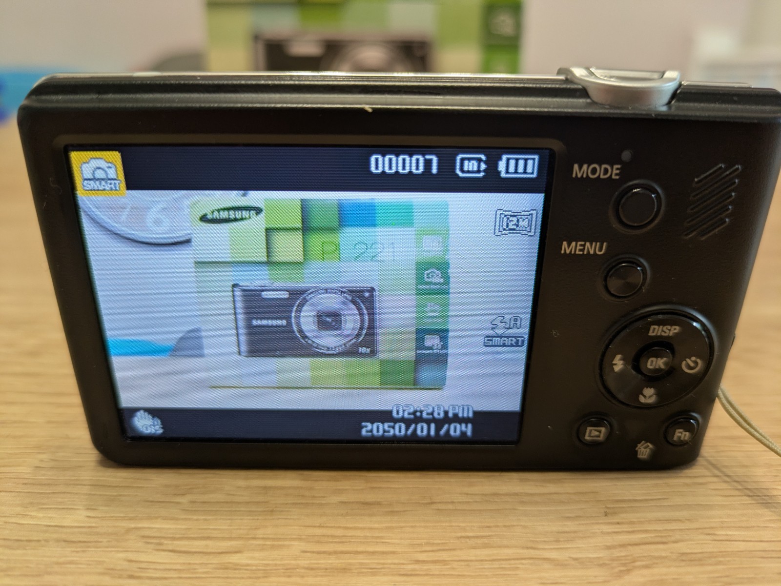 Samsung Digital Camera PL221 16.0MP Red Tested - Boxed with Charging Cable, Case