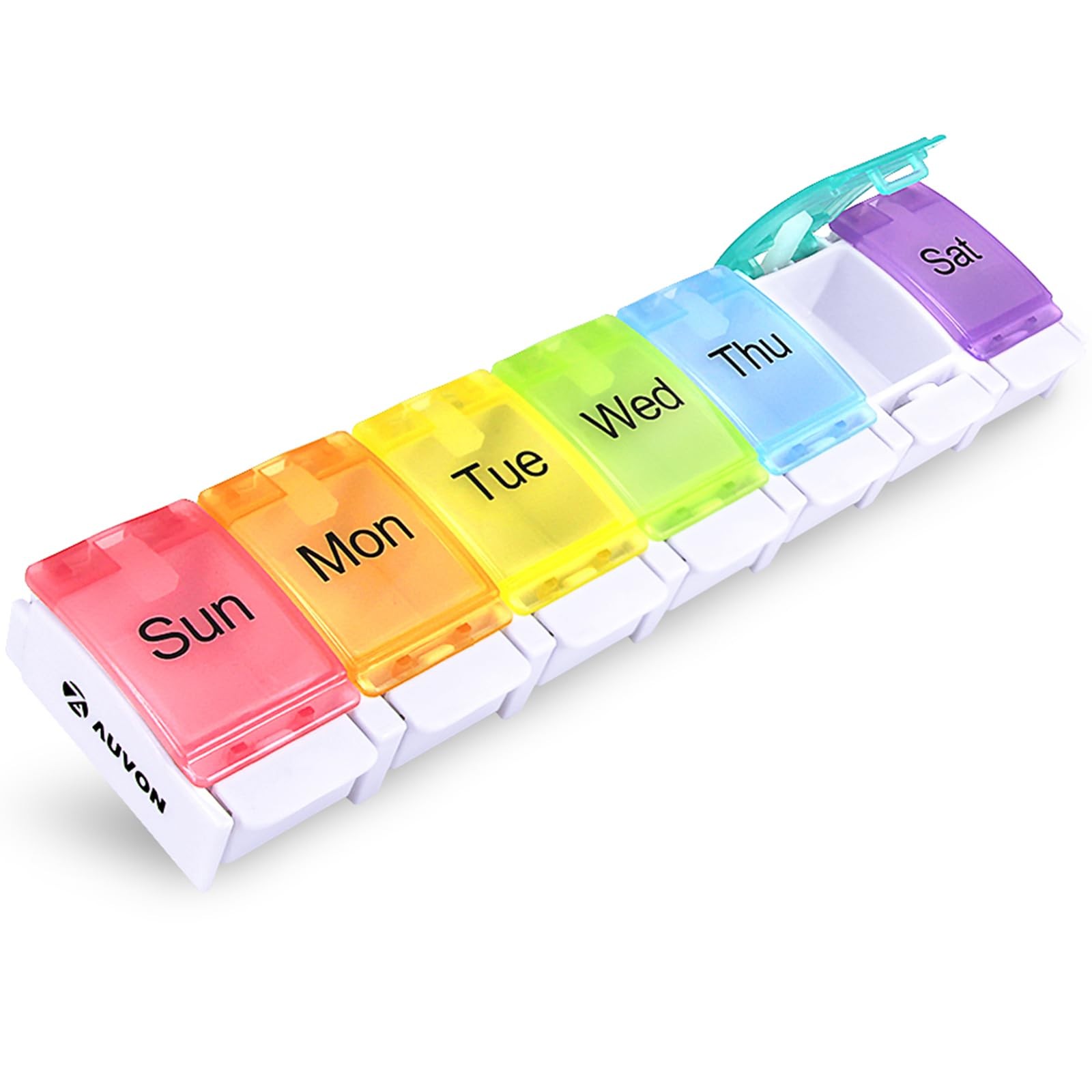 AUVON Weekly Pill Organizer Arthritis 1 Count (Pack of 1), Cream White