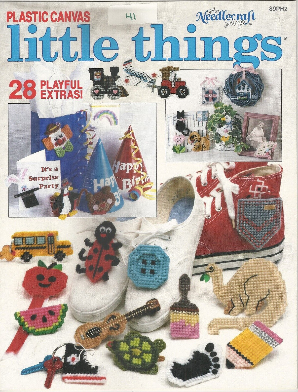 THE NEEDLECRAFT SHOP LITTLE THINGS IN PLASTIC CANVAS LEAFLET #89PH2 ©1989