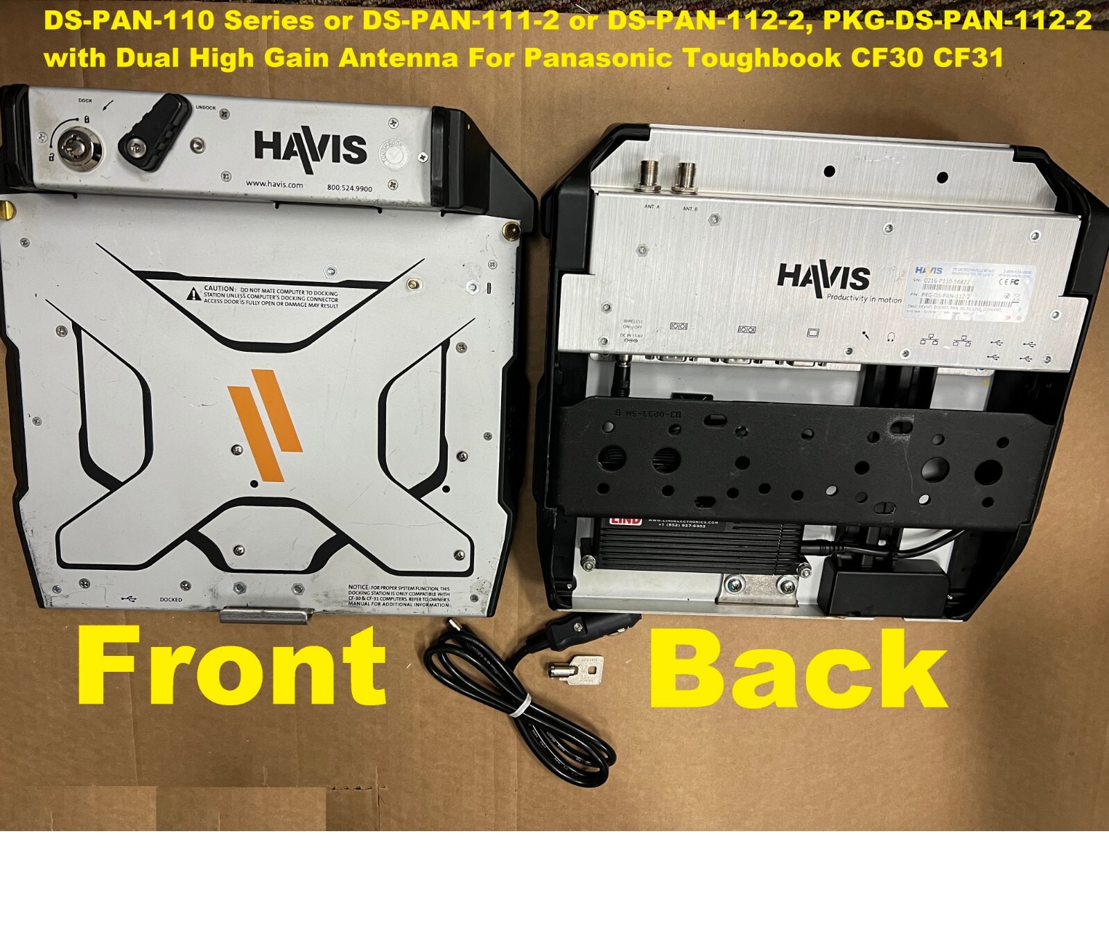 1x 99% Life Left Havis Docking Station DS-PAN-110 Panasonic Toughbook CF-30 CF31